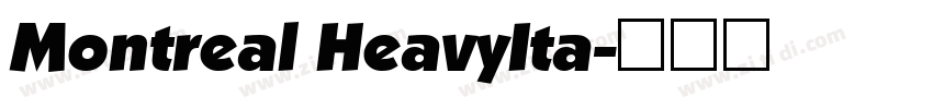 Montreal HeavyIta字体转换